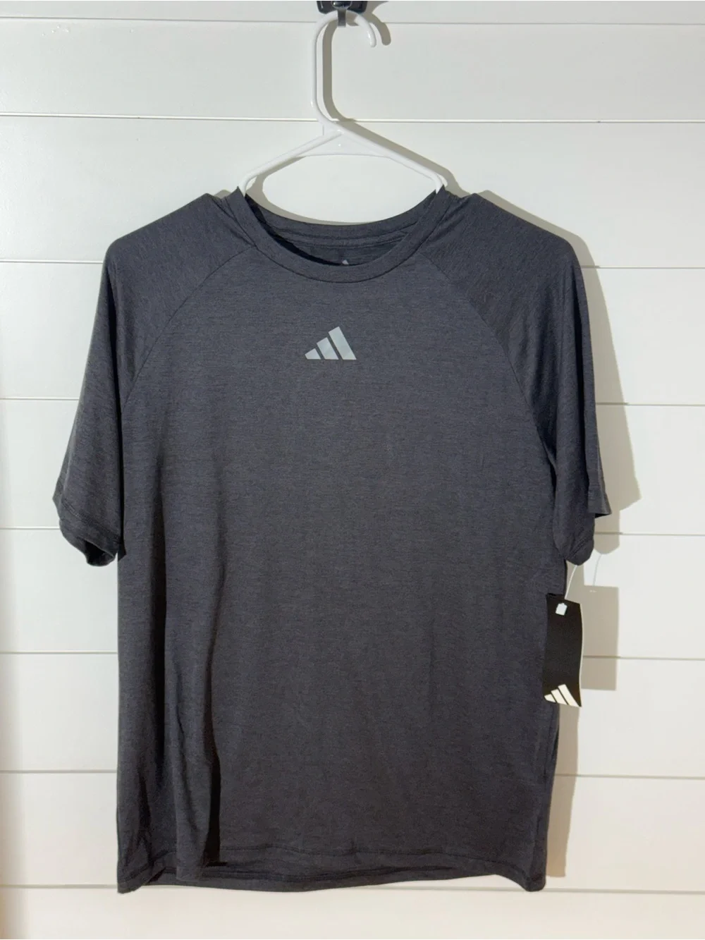 adidas Men’s Charcoal Short-Sleeve Performance Tee